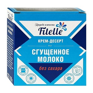 Крем-десерт Fitelle б/сахара сгущ.молоко 100г