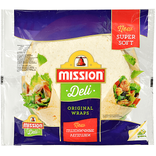 Лепешки Mission Deli Тортильи пшенич.оригин. 4шт 166г