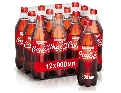 Напиток Кока-Кола 0,9л*12шт  упаковка