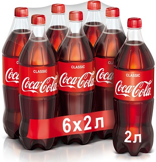 Напиток Кока-Кола 2л*6шт упаковка